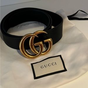 GUCCI GG Marmont Leather Belt
